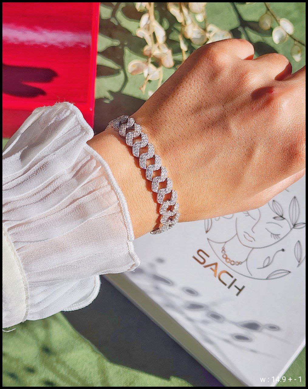 دستبند نقره جواهری کارتیر D4 