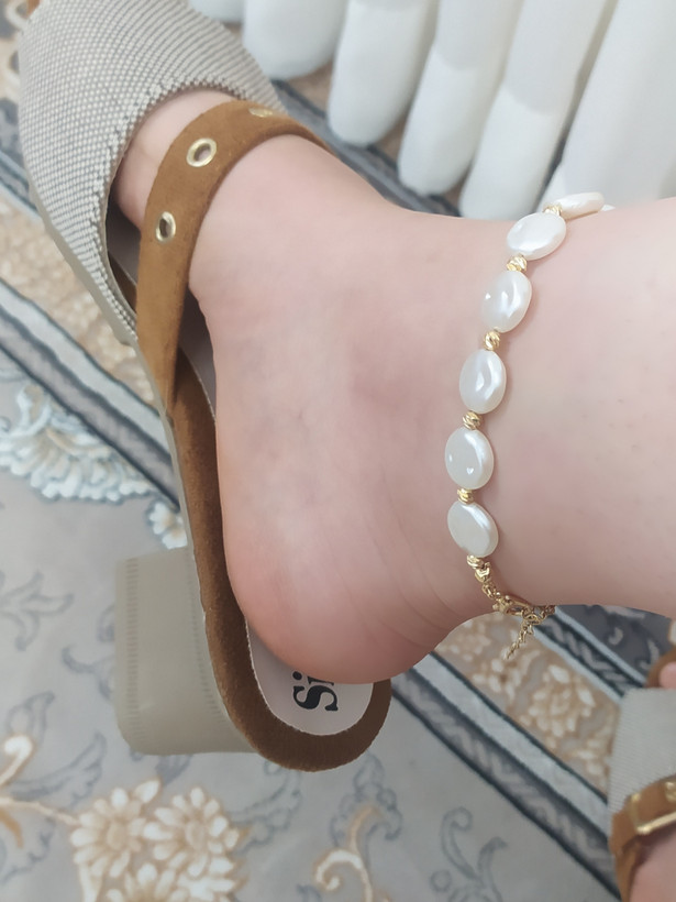 پابند مرواریدی پهن زنانه